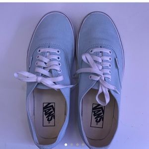 light blue lace up vans